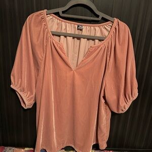 Old Navy Women's Pink velvety Blouse
